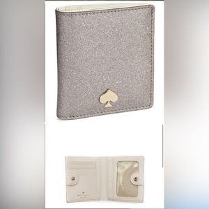 kate spade pink sparkly wallet